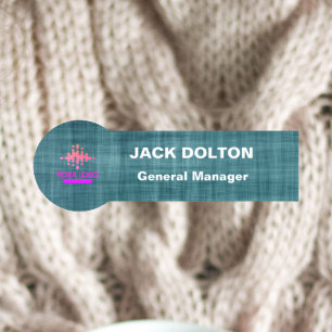 Custom Logo Employee Magnetic Or Safety Pin Name Tag