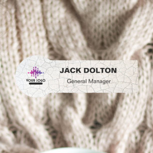 Custom Logo Employee Magnetic Or Safety Pin Name Tag