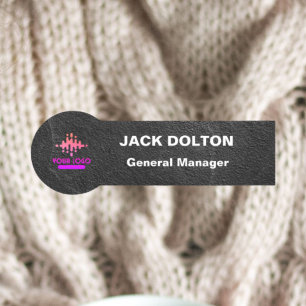 Custom Logo Employee Magnetic Or Safety Pin Name Tag