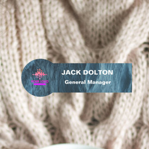 Custom Logo Employee Magnetic Or Safety Pin Name Tag