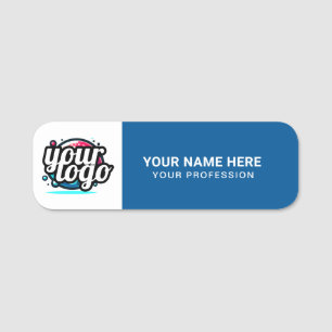 Custom Logo Employee magnetic or safety pin Name Tag