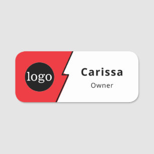 Custom Logo Employee Magnetic Safety Pin Name Tag