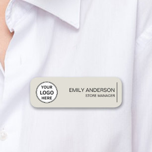 Custom Logo Employee Magnetic Safety Pin Name Tag