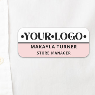 Custom Logo Employee  Name Tag