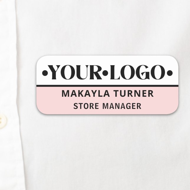Custom Logo Employee  Name Tag (Creator Uploaded)