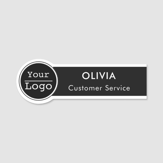 Custom Logo Employee  Name Tag (Front)