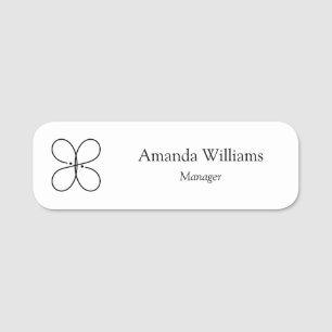Custom Logo Employee Name Tag