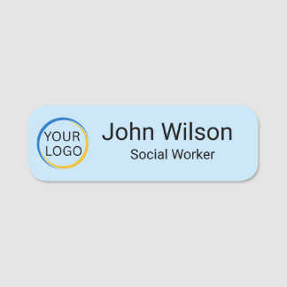 Custom Logo Employee Personalized Business  Name Tag