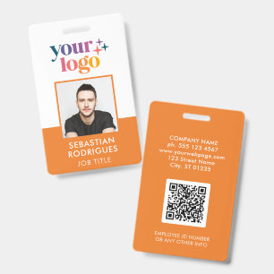 Custom Logo Employee Photo ID Badge