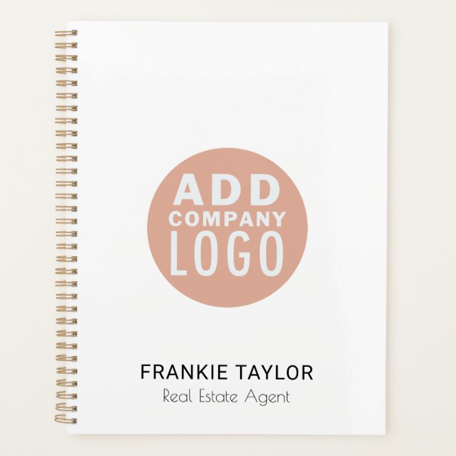 Custom Logo Employee Real Estate Agent Custom 2026 Planner (Front)