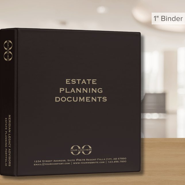 Custom Logo Estate Planning Portfolio Binder (Creator Uploaded)