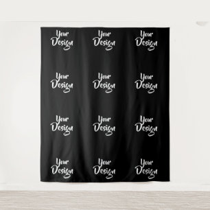 Custom Logo Event Backdrop Step and Repeat Tapestry