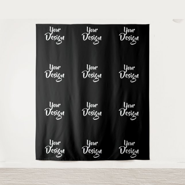 Custom Logo Event Backdrop Step and Repeat Tapestry (Front)