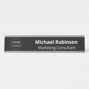 Custom Logo Executive Business Professional  Desk Name Plate