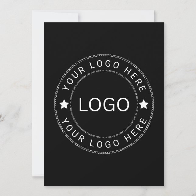 Custom Logo Flat Card (Front)