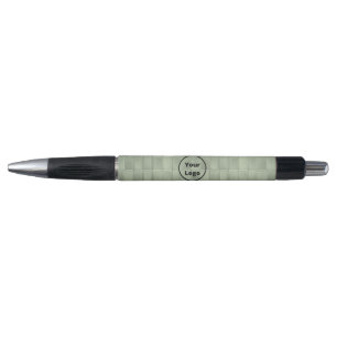 Custom logo green glass tile pattern pen