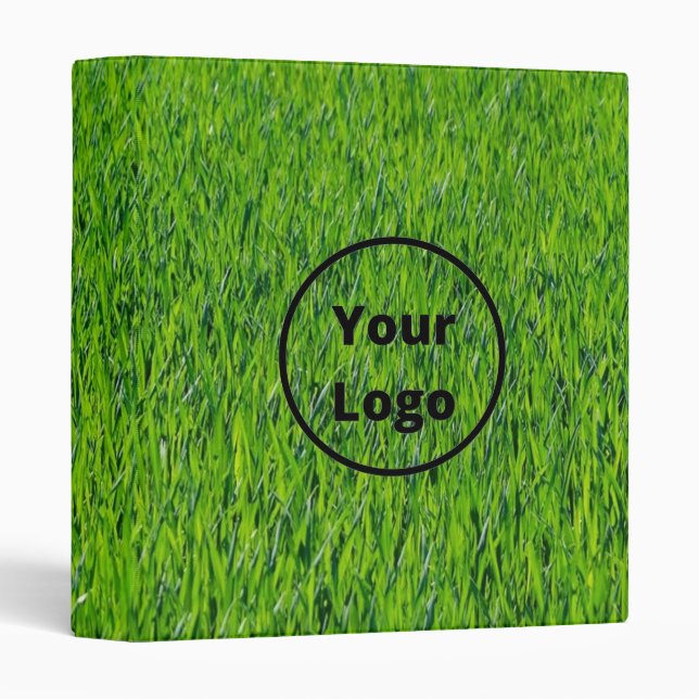 Custom logo green grass binder (Front/Spine)