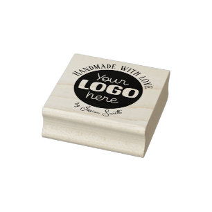 Custom Logo Handmade Business Branding Rubber Stamp