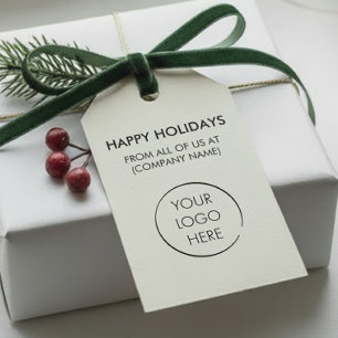 Custom Logo Hang Tag, Holiday Business Marketing Gift Tags