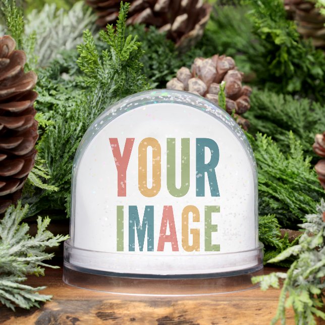 Custom Logo Here | Add Your Own Design Snowglobe (Winter)