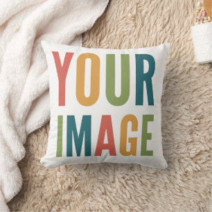 Custom Logo Here Add Your Own Design Throw Pillow