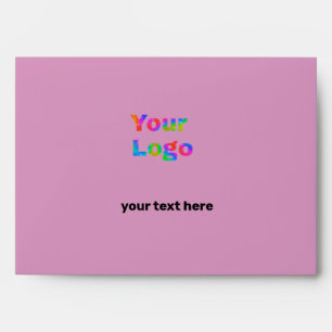 custom logo here add your website add your text en envelope