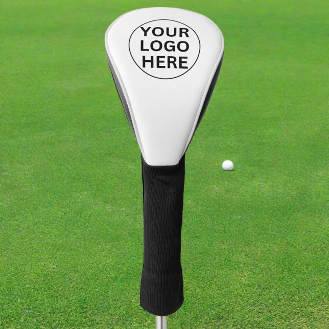 Custom Logo Here l Black & White Professional  Golf Head Cover (Creator Uploaded)