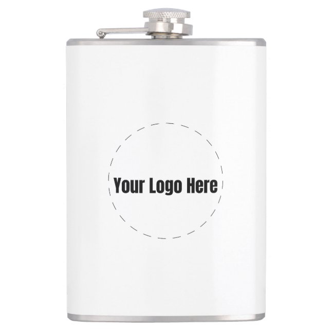 Custom Logo Hip Flask (Front)