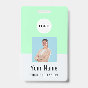 Custom Logo ID Card Personalized Photo & Text Badge