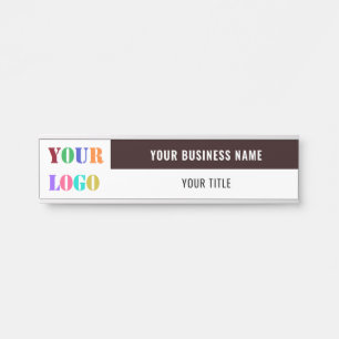 Custom Logo Info Name Business Office Door Sign