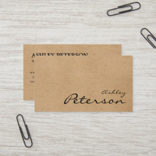 custom logo kraft paper  business card
