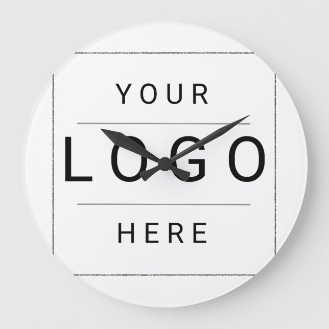 Custom Logo Large Clock (Front)