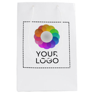 Custom Logo, Low minimum quantity Medium Gift Bag