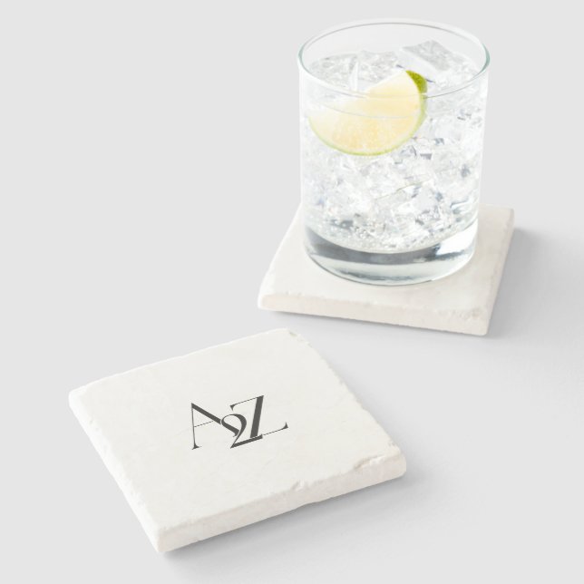 Custom Logo Luxury Stone Coaster (Side)