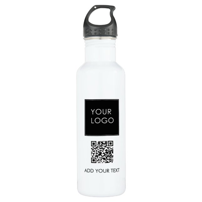 Custom Logo Marketing Business Company QR Code 710 Ml Water Bottle (Front)