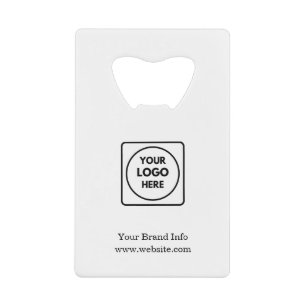 Custom Logo   Minimal Modern Corporate Branding  Credit Card Bottle Opener