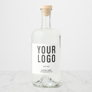 Custom Logo Minimalist Liquor Bottle Label