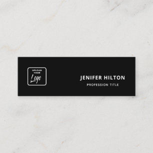 Custom logo minimalist social media icons QR code Mini Business Card