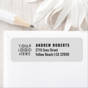 Custom Logo Minimalistic Light Grey Modern Stylish