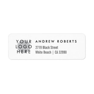 Custom Logo Minimalistic Return Address Labels