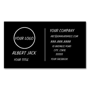 Custom Logo Modern Black Or Any Colour Professiona Magnetic Business Card