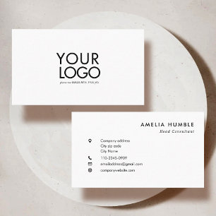 Custom Logo Modern Business card template