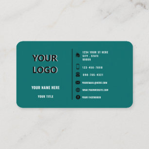 Custom Logo Modern Design Your Colour Business Car Card