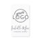 Custom logo modern feminine minimalist white