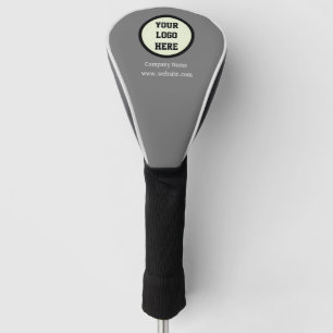Custom Logo Modern Grey Business Corporate Golf Head Cover
