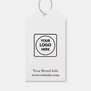 Custom Logo Modern Minimalist Corporate Design Gift Tags