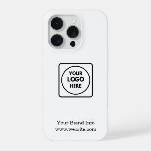 Custom Logo   Modern Minimalist Corporate Design iPhone 15 Pro Case