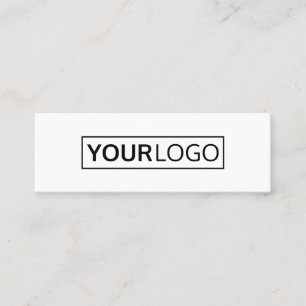 Custom logo modern minimalist mini business card