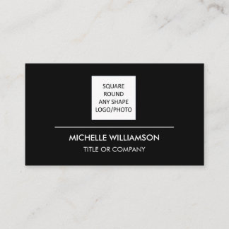 Custom Logo Modern Minimalist Social Media Icons Business Card