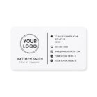 Custom logo modern minimalist social media icons